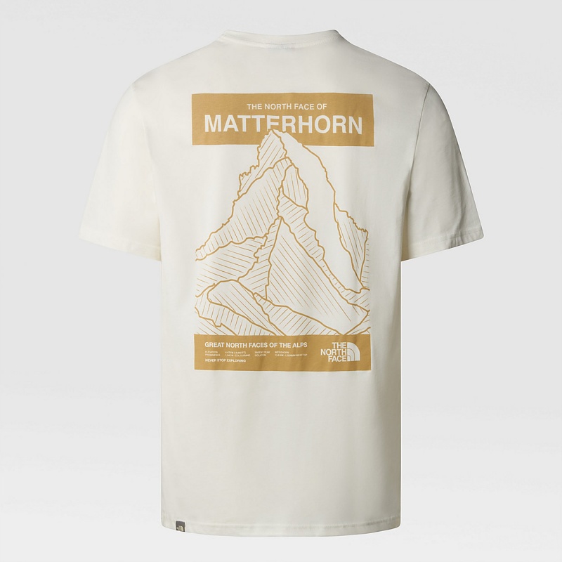 The North Face Matterhorn Face T-Shirt Gardenia White | MPZBLQ-293