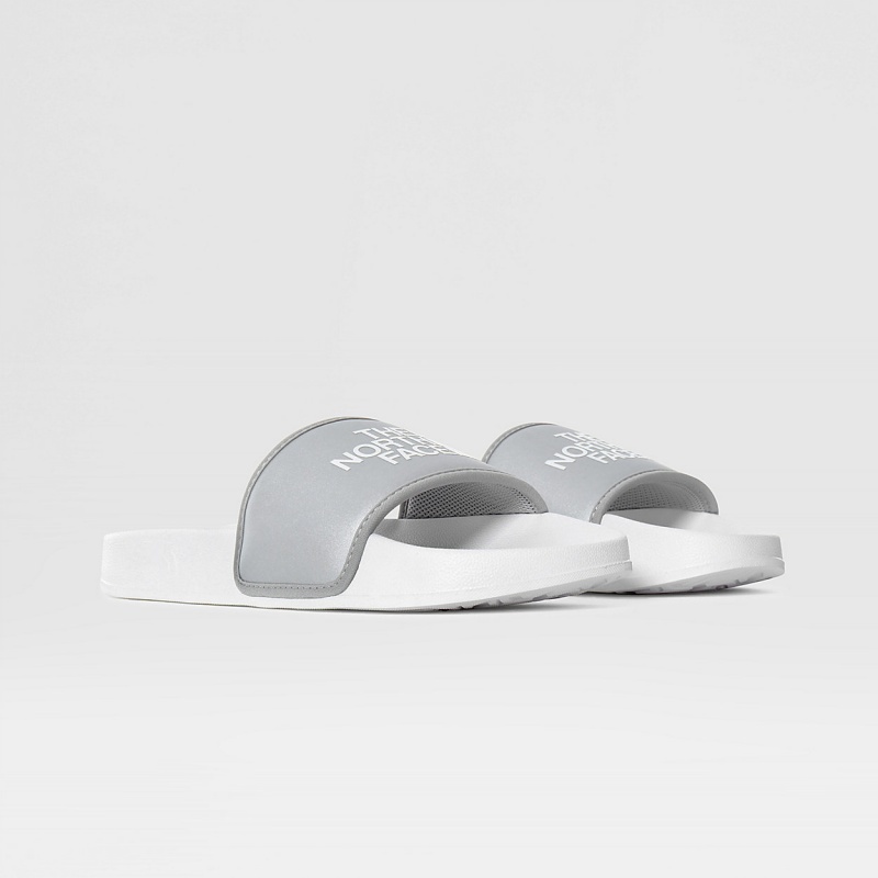 The North Face Metallic Base Camp Slides III Metallic Silver/Tnf White | IMGESF-043