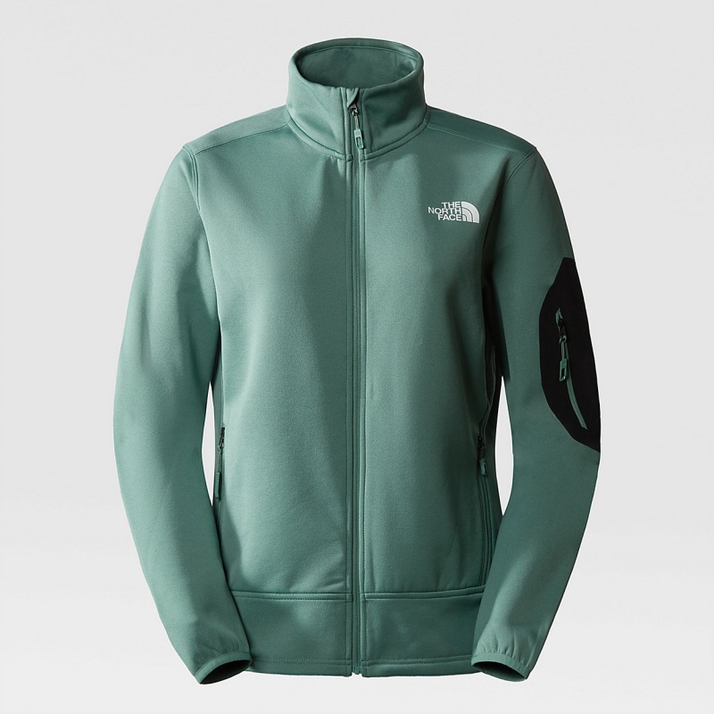 The North Face Mistyescape Fleece Jacket Dark Sage/Tnf Black | JCPDSH-329