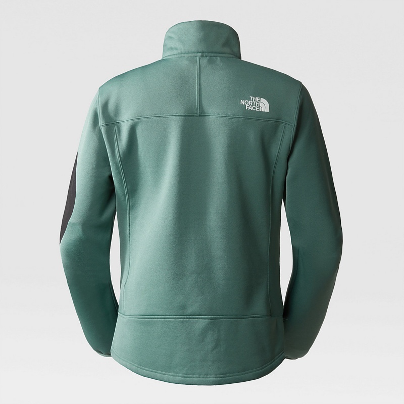 The North Face Mistyescape Fleece Jacket Dark Sage/Tnf Black | JCPDSH-329