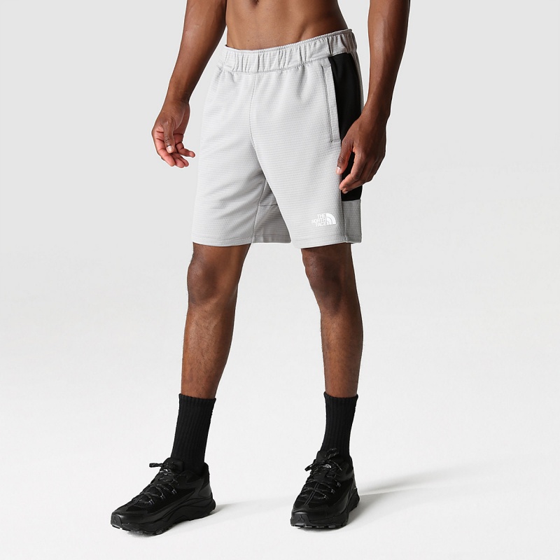 The North Face Mountain Athletics Fleece Shorts Meld Grey/Tnf Black | OWXZLU-892