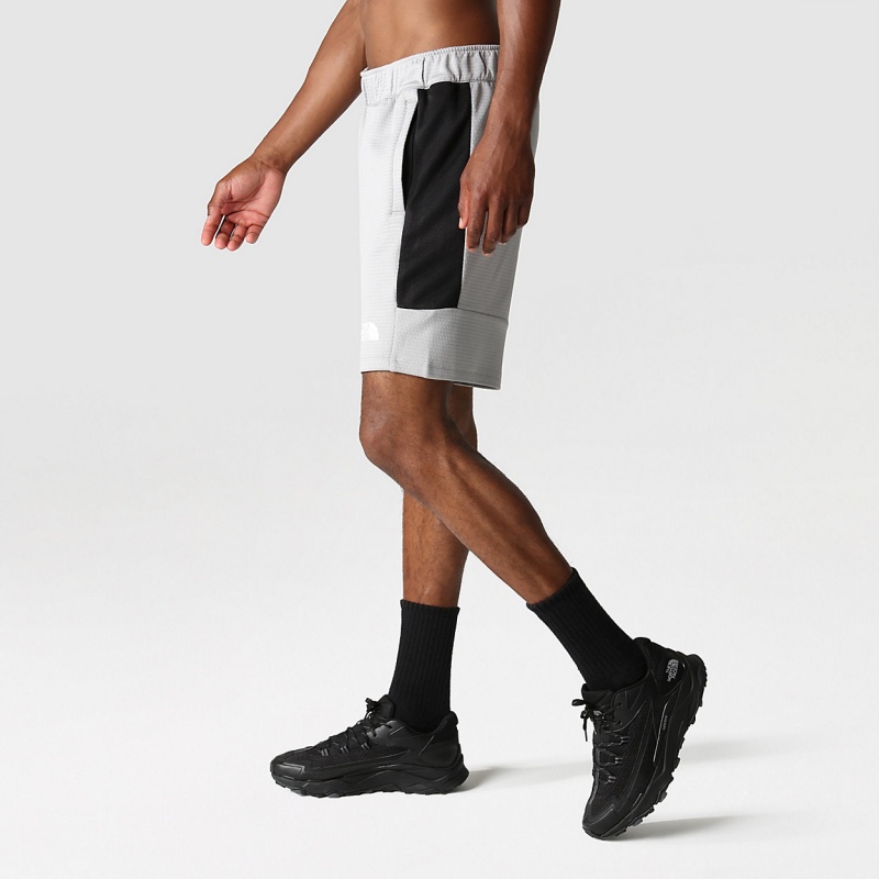 The North Face Mountain Athletics Fleece Shorts Meld Grey/Tnf Black | OWXZLU-892