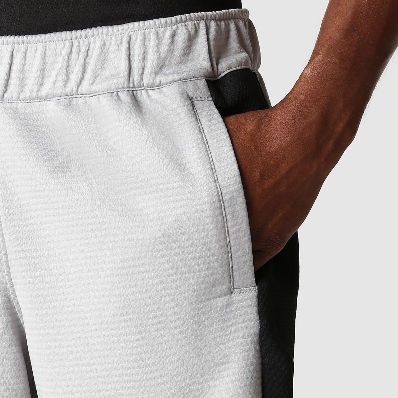 The North Face Mountain Athletics Fleece Shorts Meld Grey/Tnf Black | OWXZLU-892