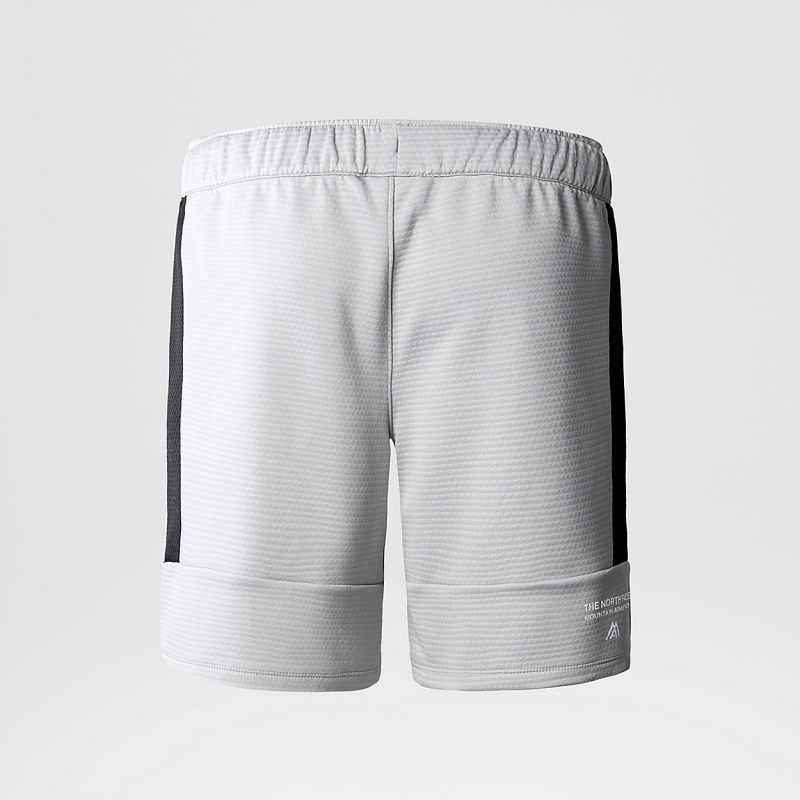 The North Face Mountain Athletics Fleece Shorts Meld Grey/Tnf Black | OWXZLU-892