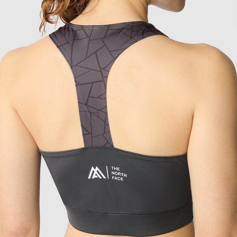 The North Face Mountain Athletics Lab Tanklette Tnf Black Tnf Tangram Print - Asphalt Grey | MIXWPC-825