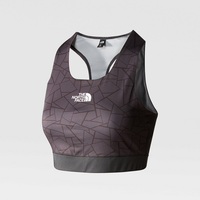 The North Face Mountain Athletics Lab Tanklette Tnf Black Tnf Tangram Print - Asphalt Grey | MIXWPC-825