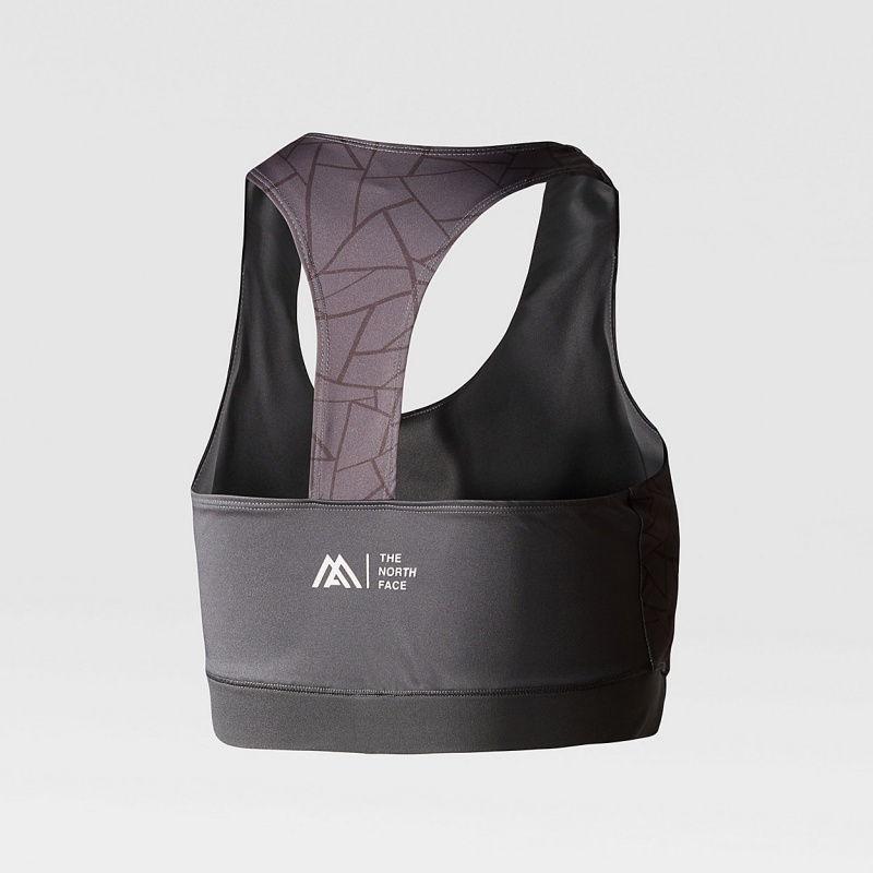 The North Face Mountain Athletics Lab Tanklette Tnf Black Tnf Tangram Print - Asphalt Grey | MIXWPC-825