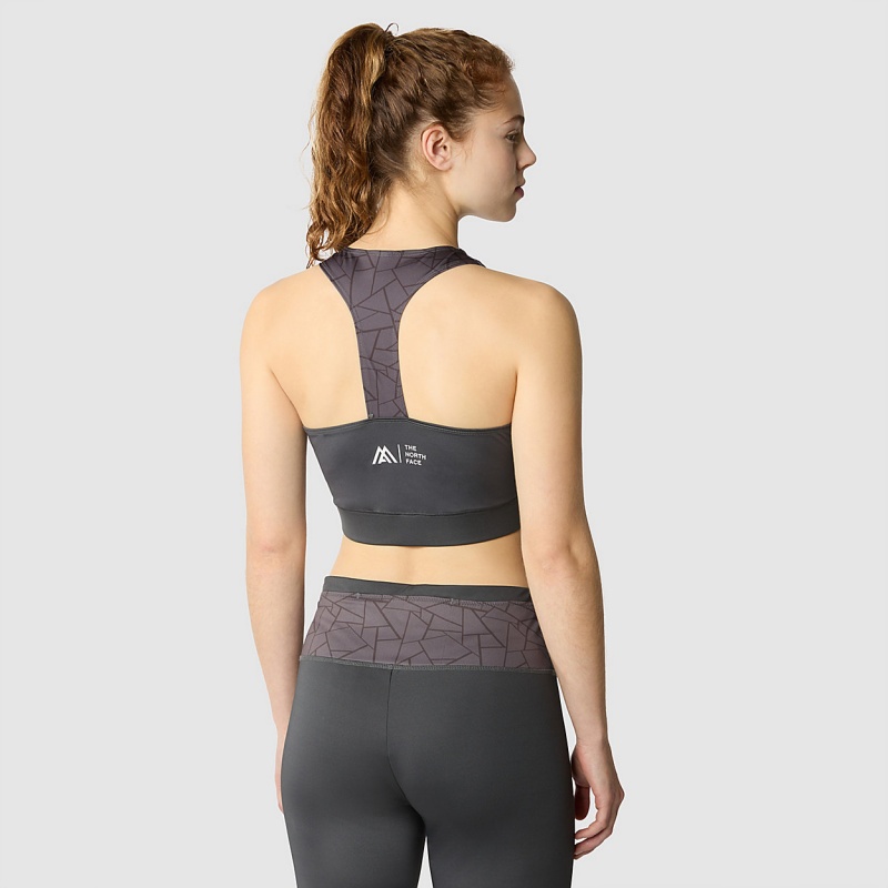 The North Face Mountain Athletics Lab Tanklette Tnf Black Tnf Tangram Print - Asphalt Grey | MIXWPC-825