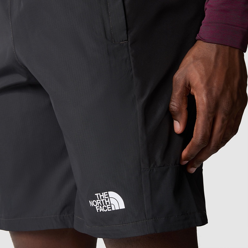 The North Face Mountain Athletics Woven Shorts Asphalt Grey - Tnf Black | TFROJP-891