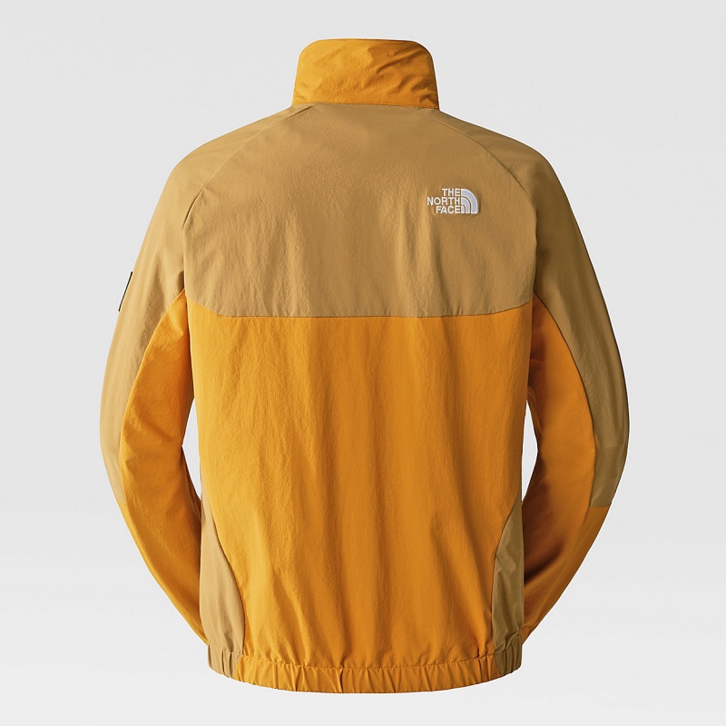 The North Face NSE Shell Suit Top Citrine Yellow - Utility Brown | VEGQHF-364