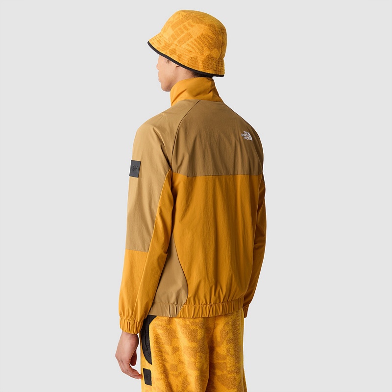 The North Face NSE Shell Suit Top Citrine Yellow - Utility Brown | VEGQHF-364