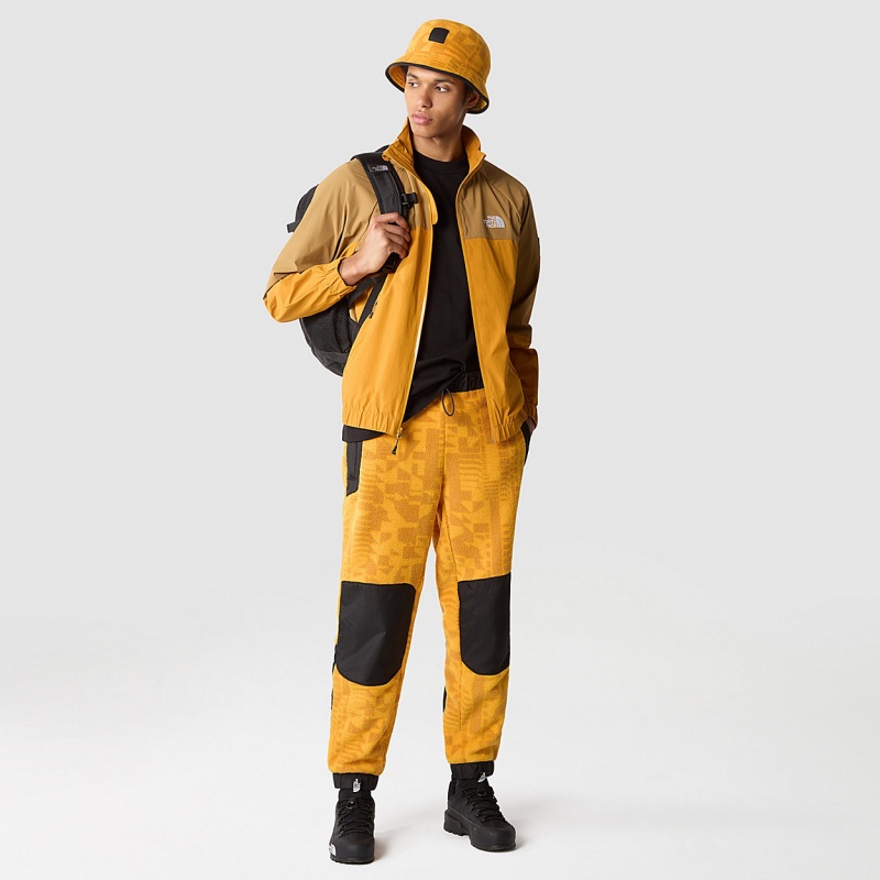 The North Face NSE Shell Suit Top Citrine Yellow - Utility Brown | VEGQHF-364