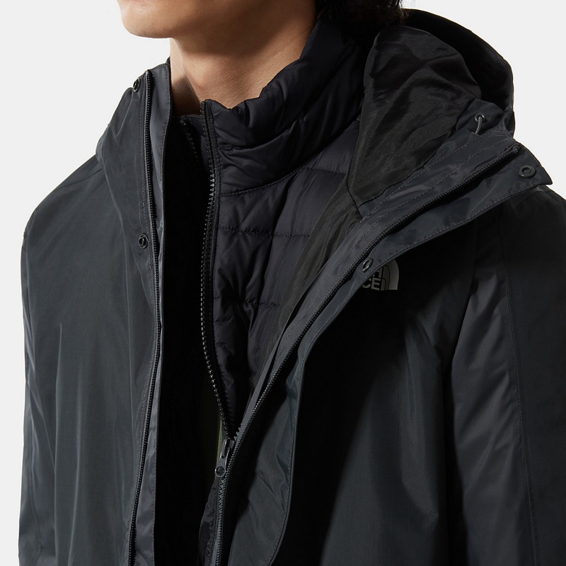 The North Face New DryVent™ Down Triclimate Jacket Asphalt Grey - Tnf Black | SQJDHW-241