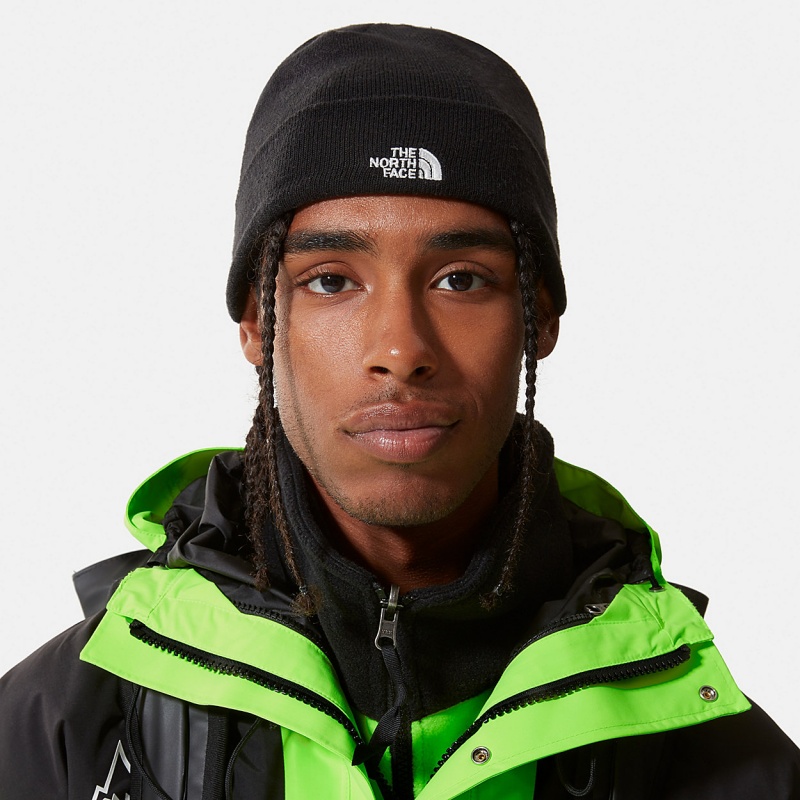 The North Face Norm Shallow Beanie Tnf Black | HMTXKQ-276