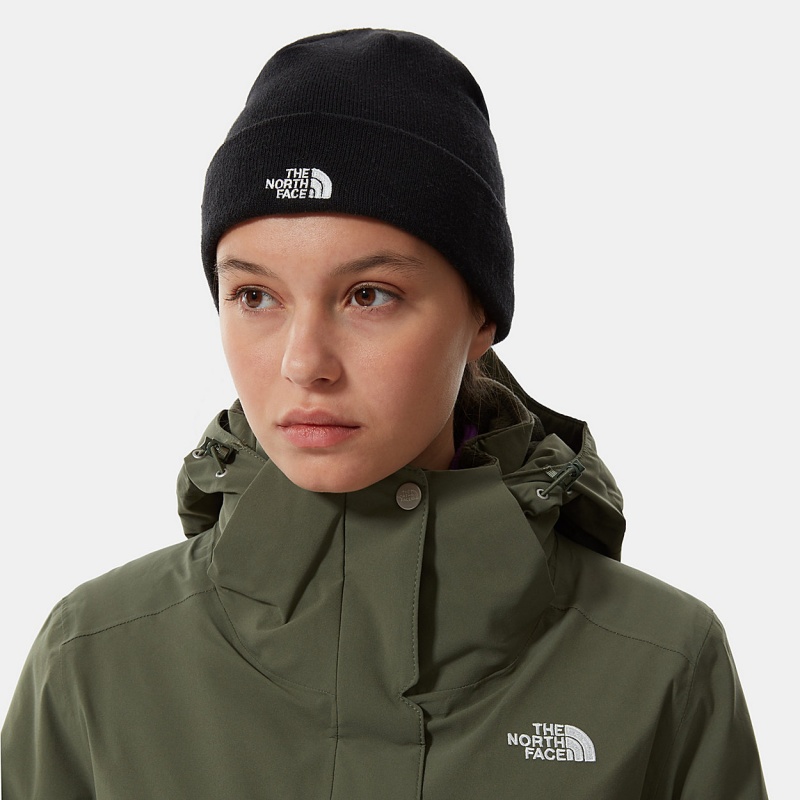 The North Face Norm Shallow Beanie Tnf Black | HMTXKQ-276