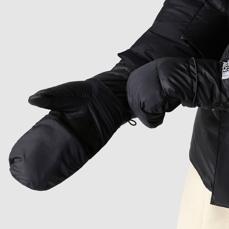 The North Face Nuptse Convertible Mittens Tnf Black | HEGXNY-658