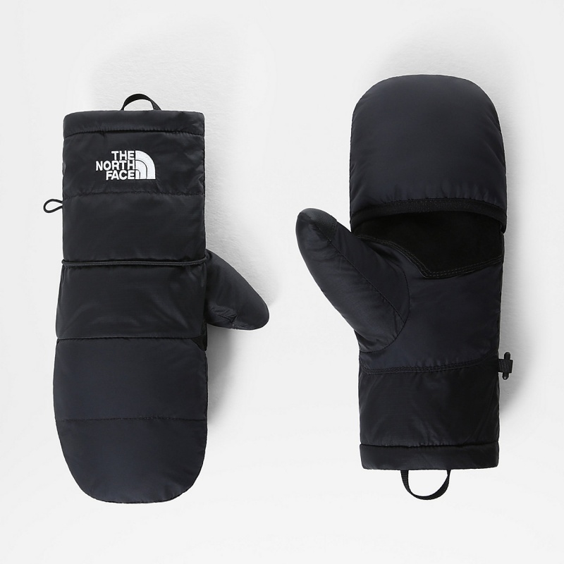 The North Face Nuptse Convertible Mittens Tnf Black | HEGXNY-658