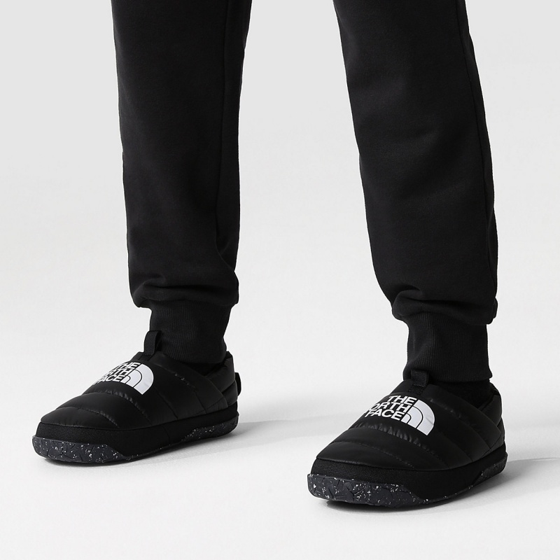 The North Face Nuptse Winter Mules Tnf Black - Tnf White | QIGHKR-375