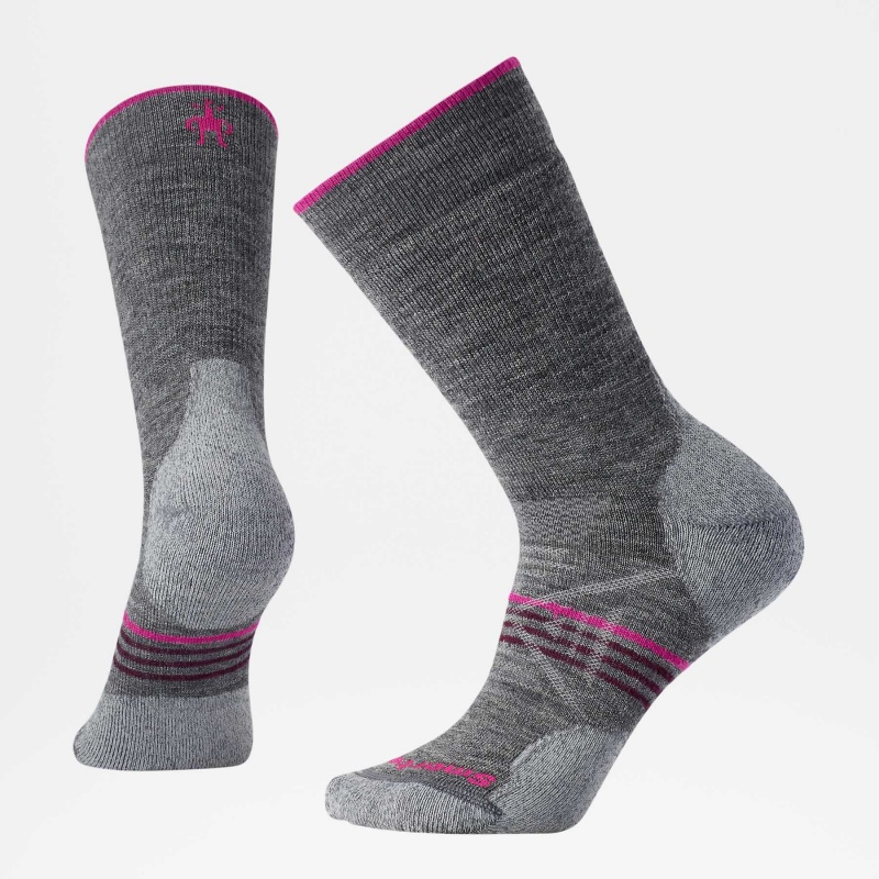 The North Face PhD Outdoor Medium Crew Socks Medium Gray | ILUQPE-102