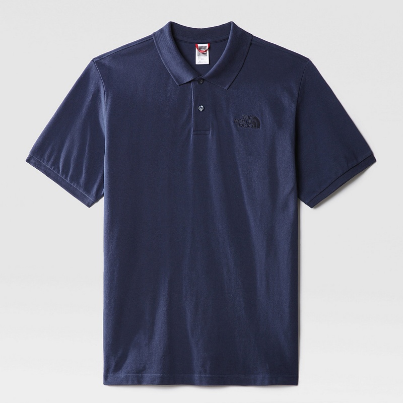 The North Face Piquet Polo Shirt Summit Navy | JKIODE-876