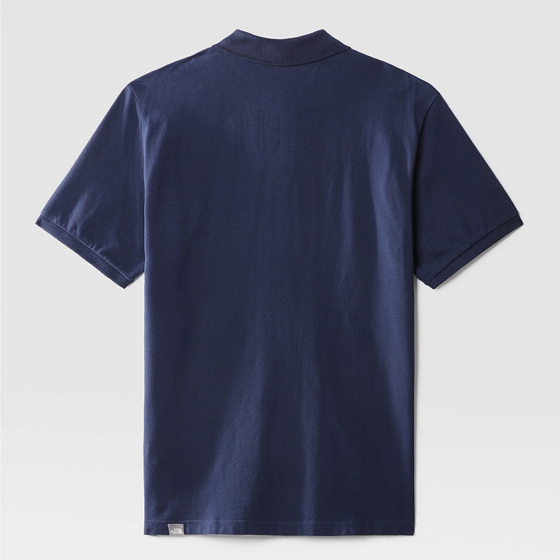 The North Face Piquet Polo Shirt Summit Navy | JKIODE-876