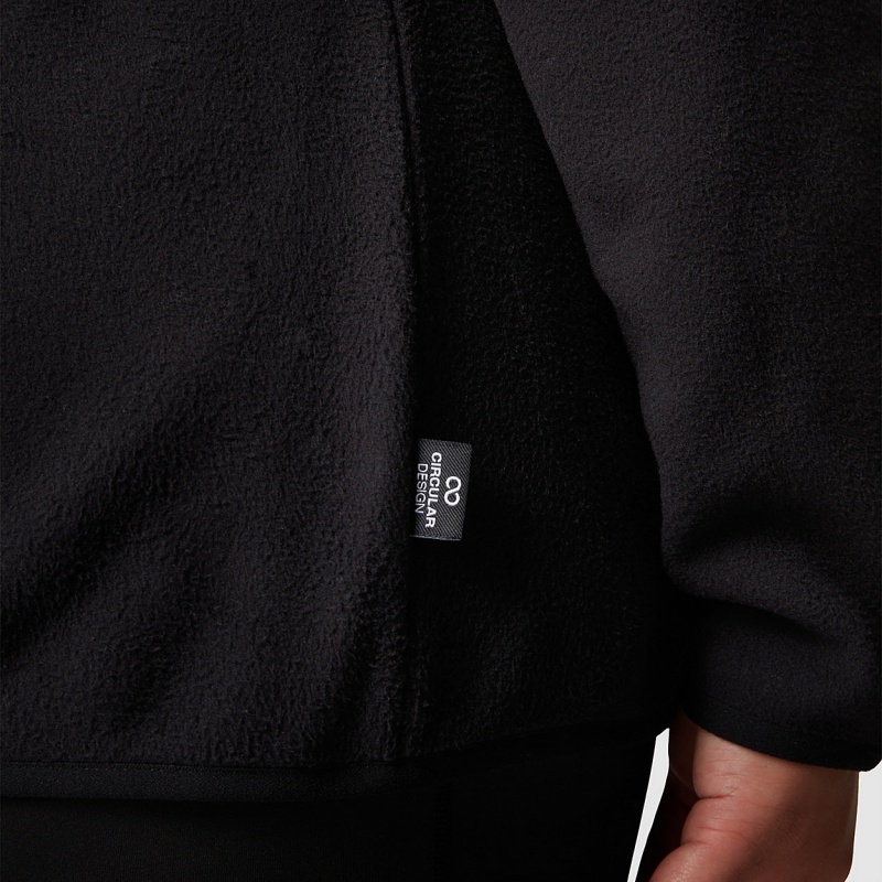 The North Face Plus Size 100 Glacier 1/4 Zip Fleece Tnf Black | ISVRJM-915