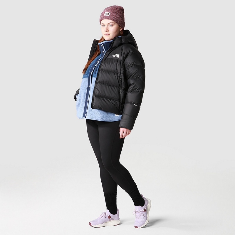 The North Face Plus Size Hyalite Down Hooded Jacket Tnf Black | BDGUNE-195