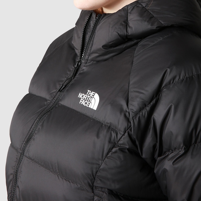 The North Face Plus Size Hyalite Down Hooded Jacket Tnf Black | BDGUNE-195