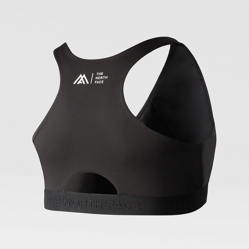 The North Face Plus Size Mountain Athletics Bra Asphalt Grey - Tnf Black | FQRGDB-247