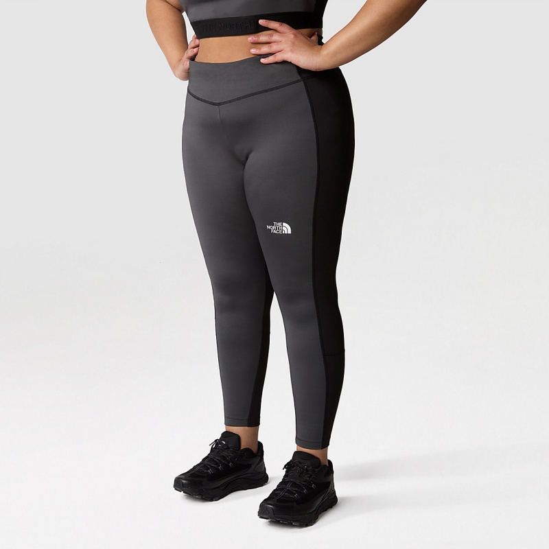 The North Face Plus Size Mountain Athletics Leggings Asphalt Grey - Tnf Black | WLTKHV-421