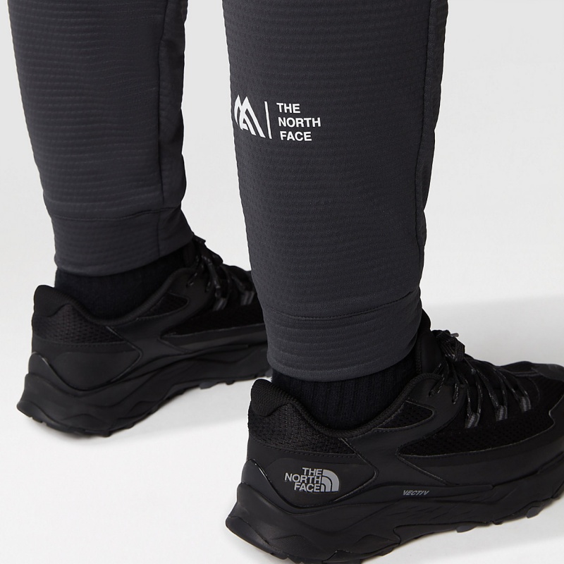 The North Face Plus Size Mountain Athletics Fleece Trousers Asphalt Grey - Tnf Black | FJANBC-847