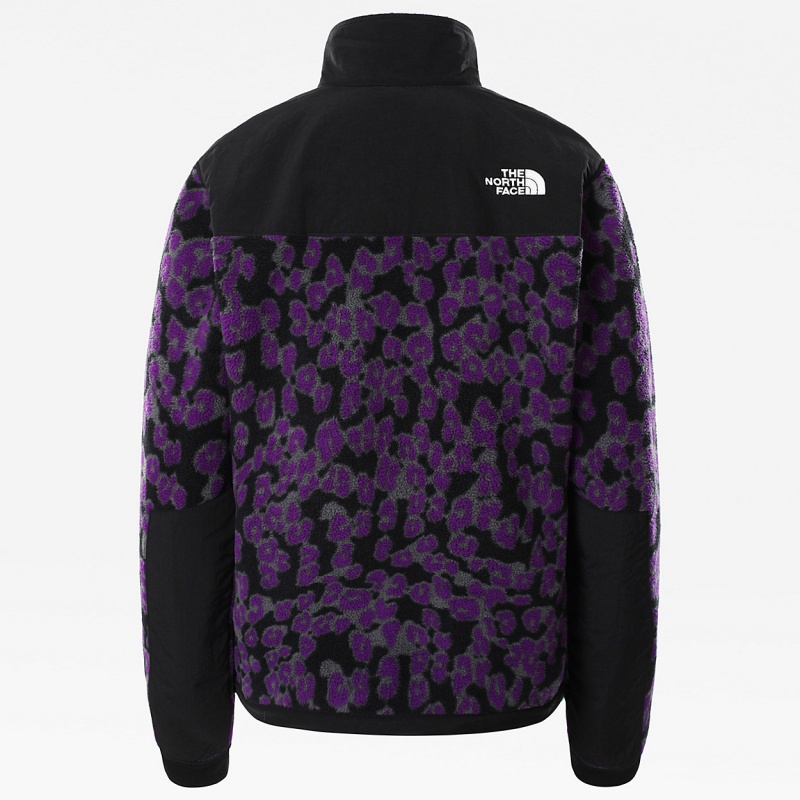 The North Face Printed Denali 2 Fleece Jacket Gravity Purple Leopard Print | CTPSGB-834