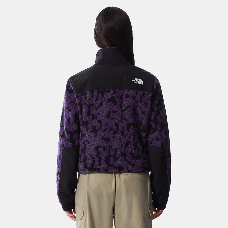 The North Face Printed Denali 2 Fleece Jacket Gravity Purple Leopard Print | CTPSGB-834