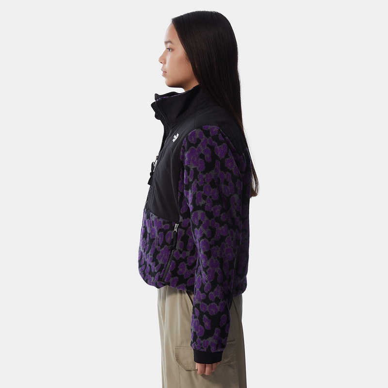 The North Face Printed Denali 2 Fleece Jacket Gravity Purple Leopard Print | CTPSGB-834