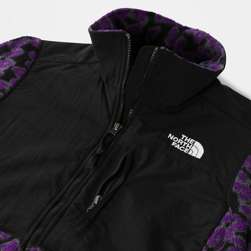 The North Face Printed Denali 2 Fleece Jacket Gravity Purple Leopard Print | CTPSGB-834