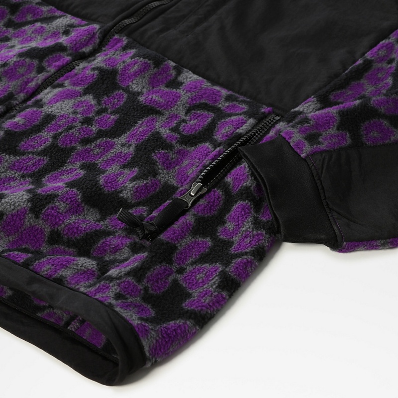 The North Face Printed Denali 2 Fleece Jacket Gravity Purple Leopard Print | CTPSGB-834