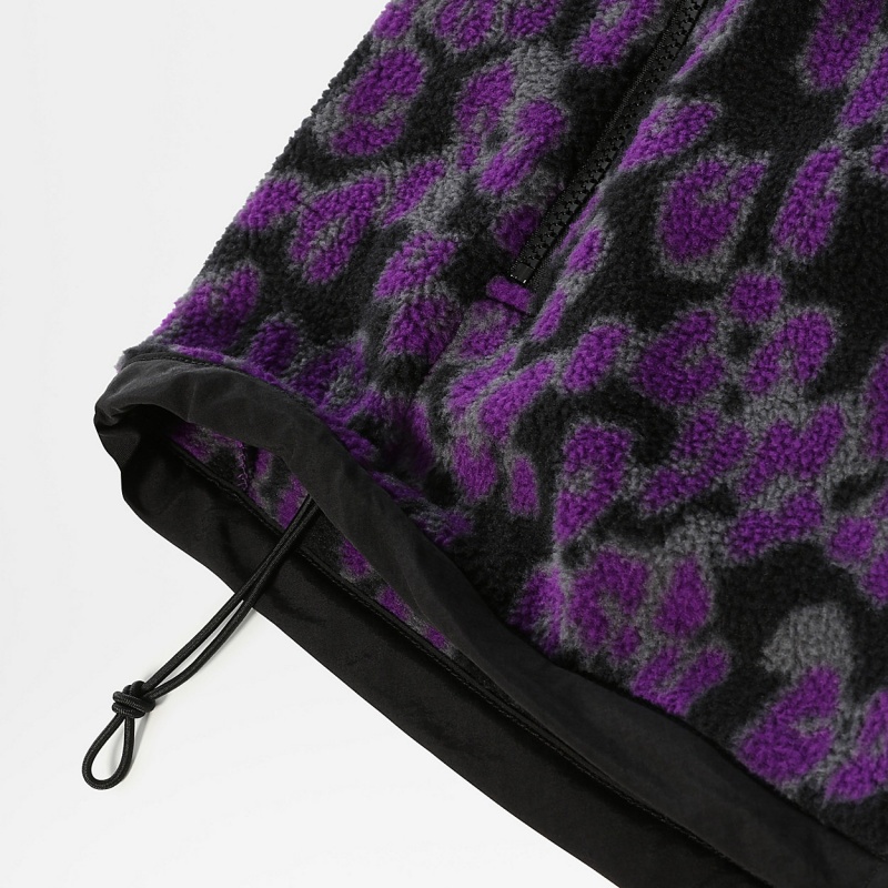 The North Face Printed Denali 2 Fleece Jacket Gravity Purple Leopard Print | CTPSGB-834