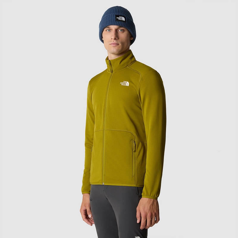 The North Face Quest Fleece Jacket Sulphur Moss | XRCAMT-501