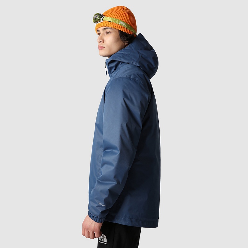 The North Face Quest Insulated Jacket Shady Blue Black Heather | YBSECH-862