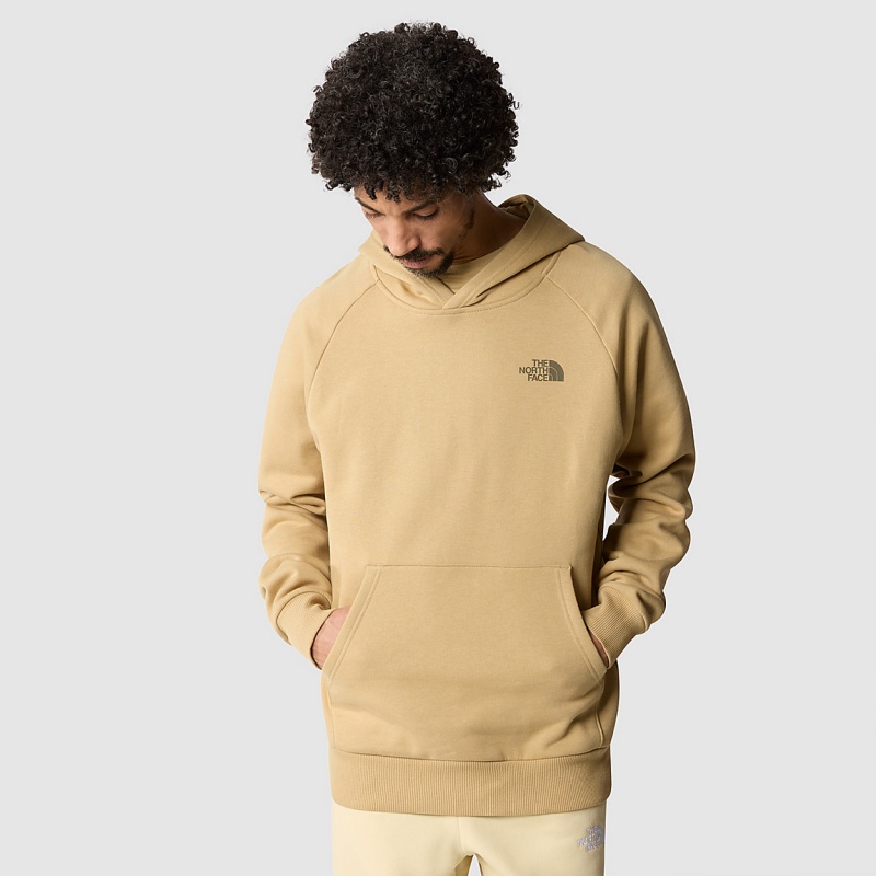 The North Face Raglan Redbox Hoodie Khaki Stone | TASMER-721