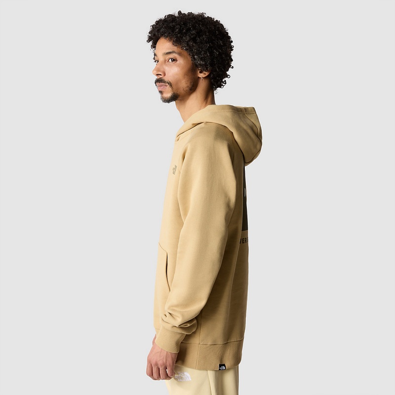 The North Face Raglan Redbox Hoodie Khaki Stone | TASMER-721