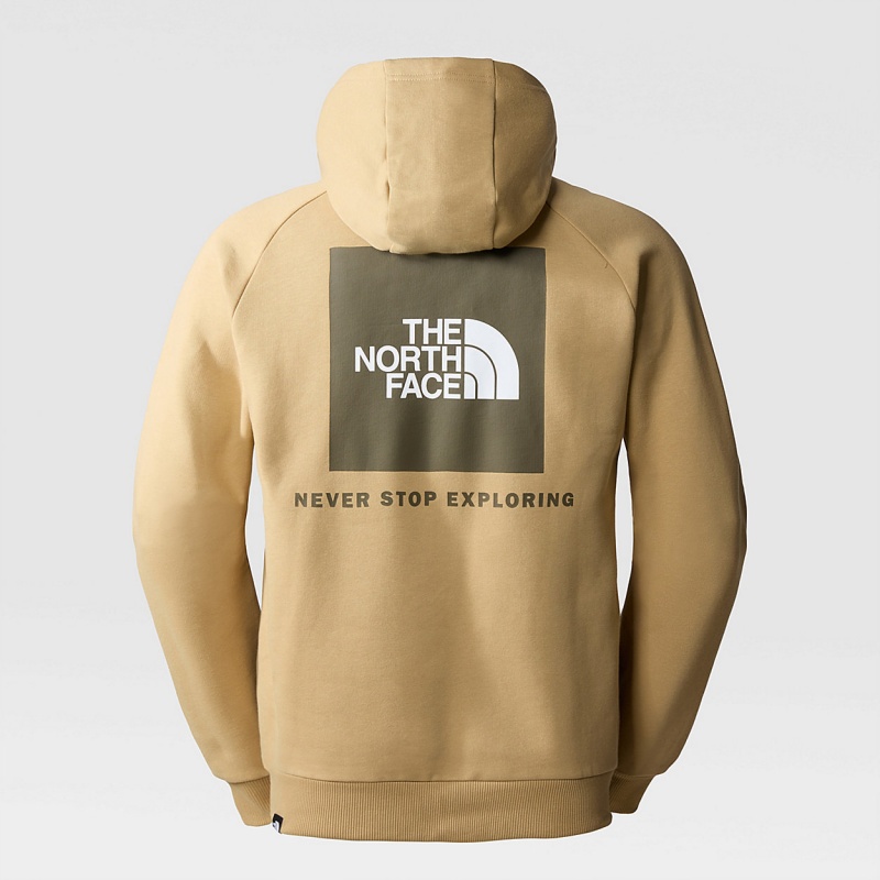 The North Face Raglan Redbox Hoodie Khaki Stone | TASMER-721