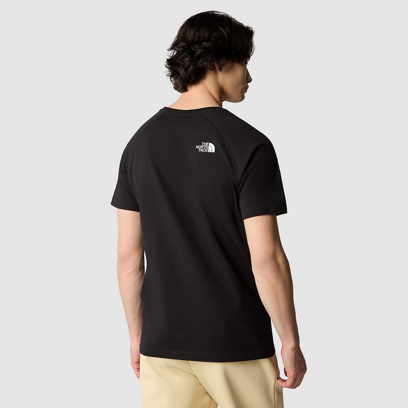 The North Face Raglan Redbox T-Shirt Tnf Black - Tnf White | IZSMBT-149