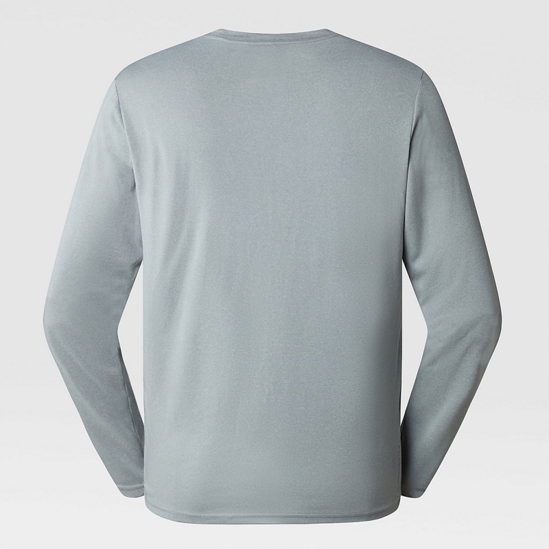 The North Face Reaxion Amp Long-Sleeve T-Shirt Mid Grey Heather | GHTEZI-586