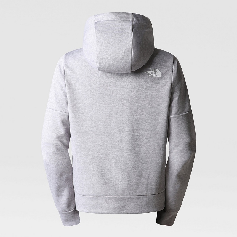 The North Face Reaxion Fleece Full-Zip Hoodie Tnf Light Grey Heather | LHGVSC-301