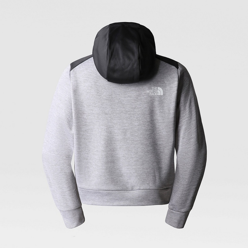 The North Face Reaxion Fleece Pullover Hoodie Tnf Light Grey Heather/Asphalt Grey | SMUJFT-194