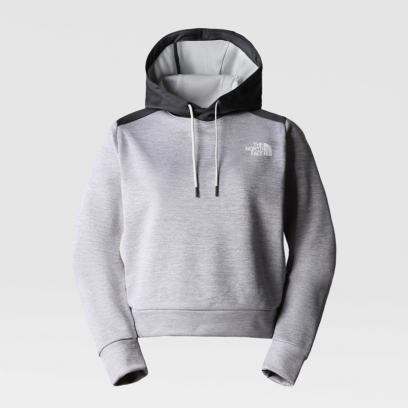 The North Face Reaxion Fleece Pullover Hoodie Tnf Light Grey Heather/Asphalt Grey | SMUJFT-194