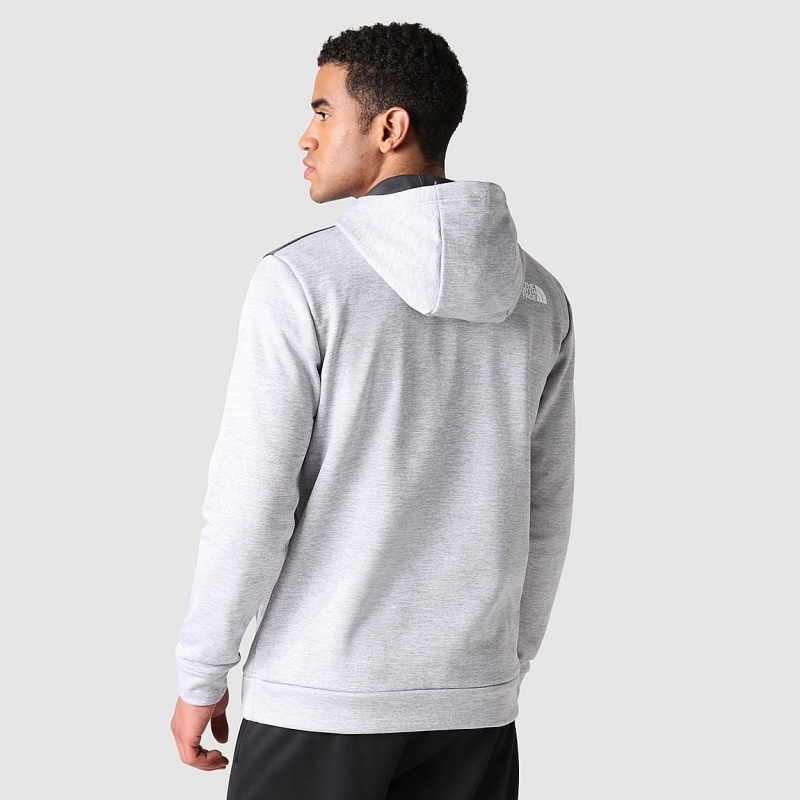 The North Face Reaxion Fleece Pullover Hoodie Tnf Light Grey Heather/Asphalt Grey | IYVSDE-217