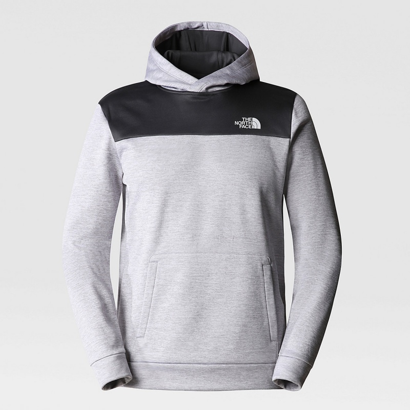 The North Face Reaxion Fleece Pullover Hoodie Tnf Light Grey Heather/Asphalt Grey | IYVSDE-217