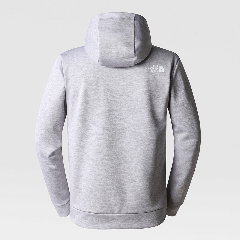 The North Face Reaxion Fleece Pullover Hoodie Tnf Light Grey Heather/Asphalt Grey | IYVSDE-217